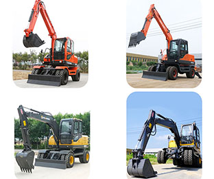 7T to 10T various series of wheeled excavators